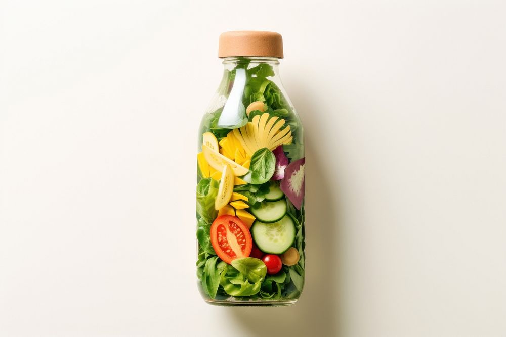 Bottle food jar white background. AI generated Image by rawpixel.