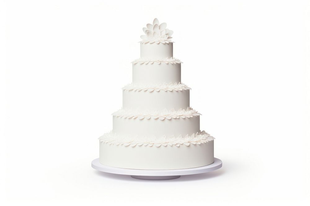 Wedding cake dessert white. AI generated Image by rawpixel.