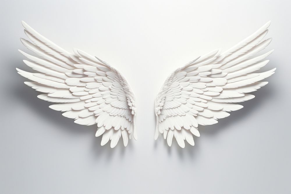 Angel white wing archangel. AI generated Image by rawpixel.