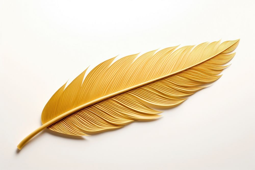 Feather gold leaf bird. AI generated Image by rawpixel.