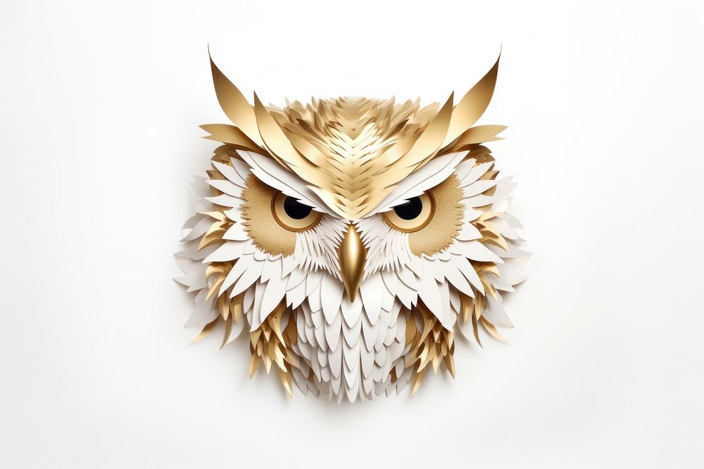 Owl feather animal bird. AI generated Image by rawpixel.