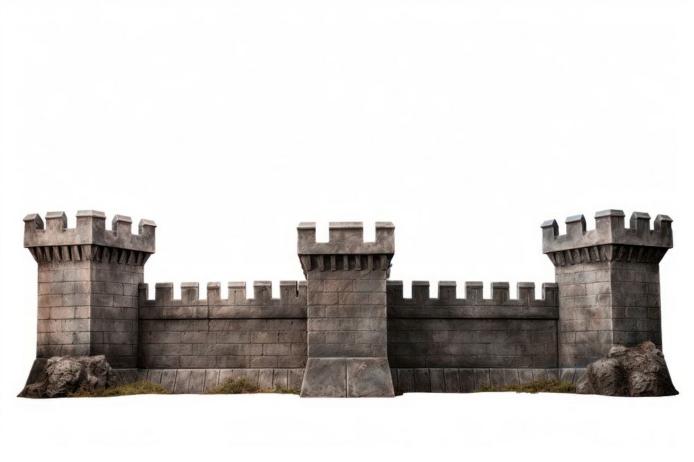 Castle wall architecture building. AI generated Image by rawpixel.