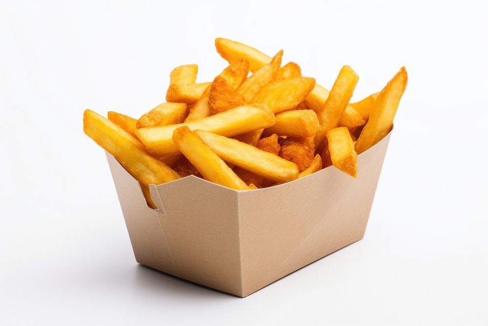 Paper fried fries food. AI generated Image by rawpixel.