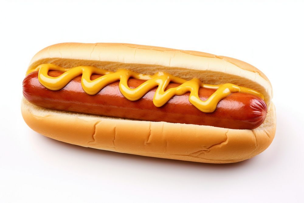 Food dog bratwurst condiment. AI generated Image by rawpixel.