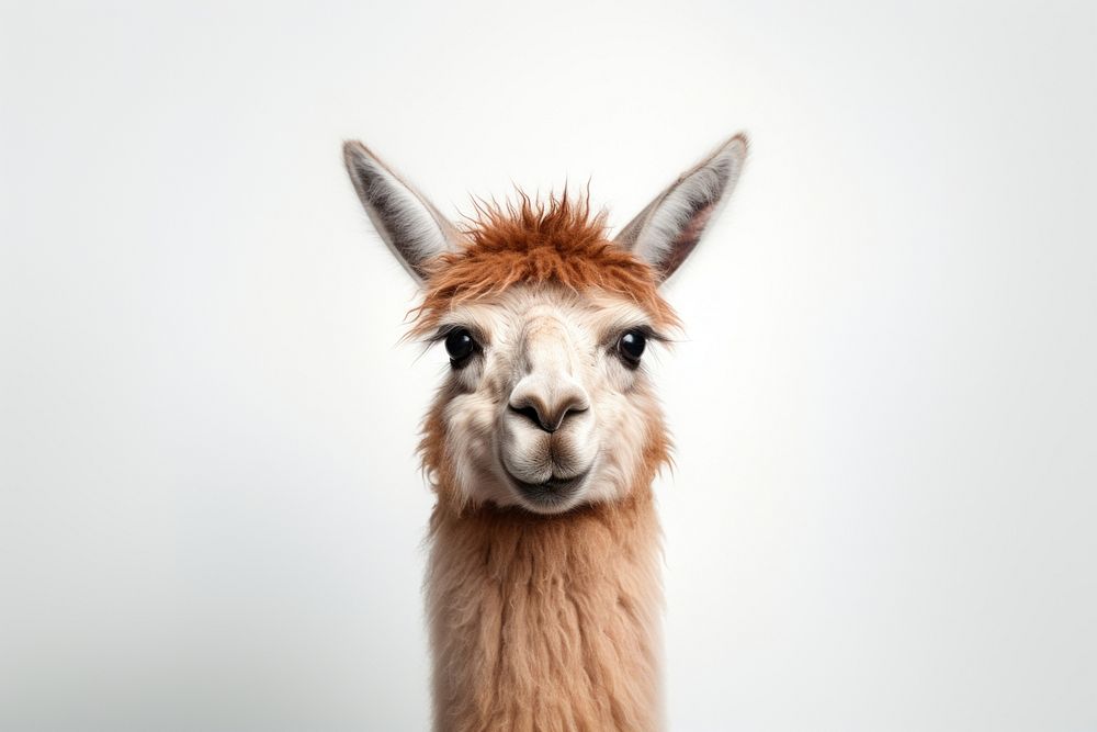 Llama wildlife mammal animal. AI generated Image by rawpixel.