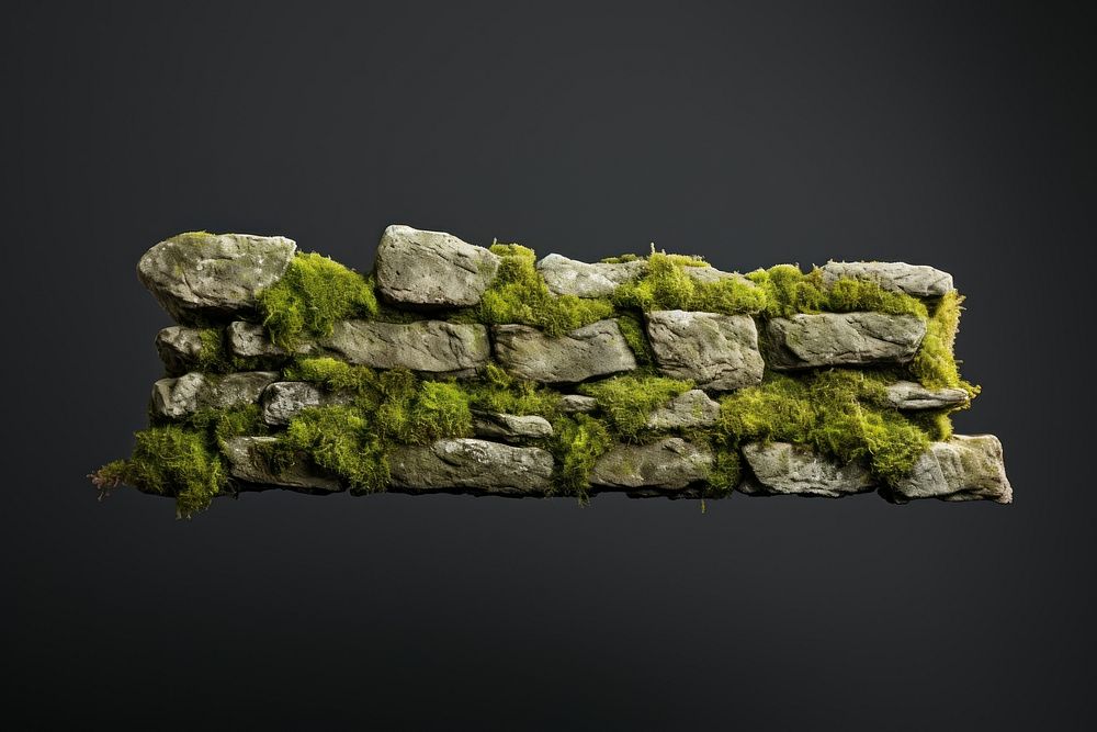 Moss wall plant rock. AI generated Image by rawpixel.