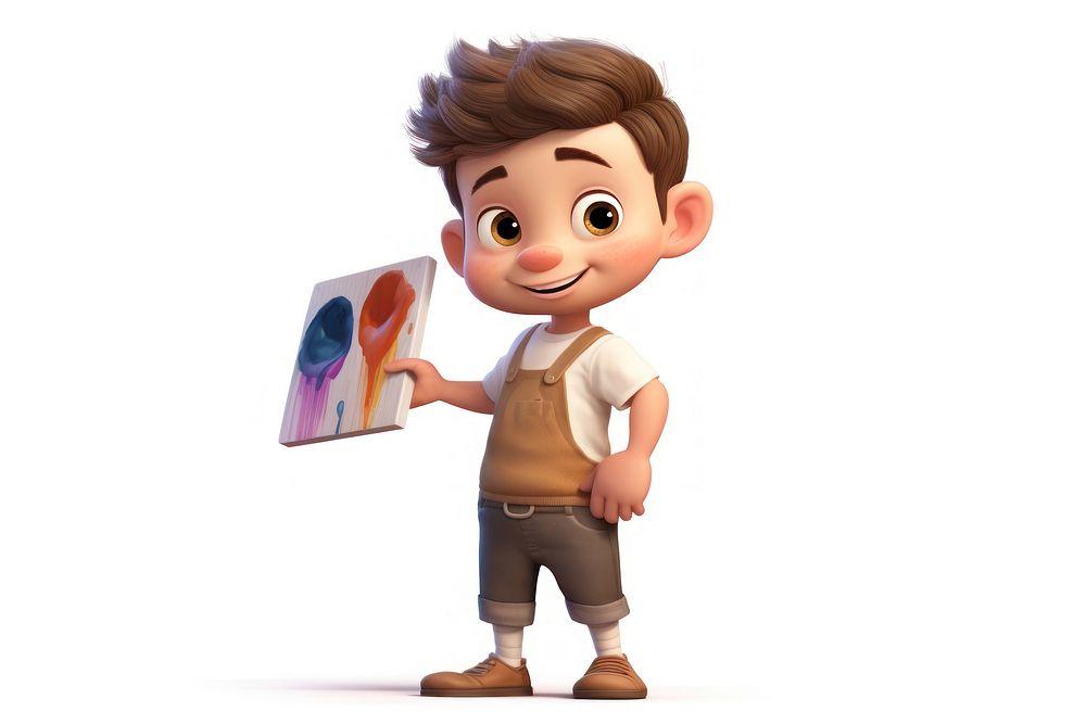Cartoon toy technology portrait. AI generated Image by rawpixel.