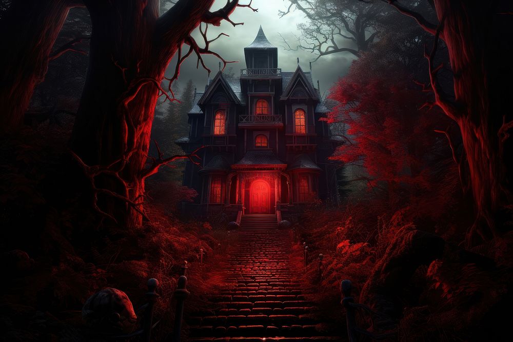 Haunted house architecture building outdoors