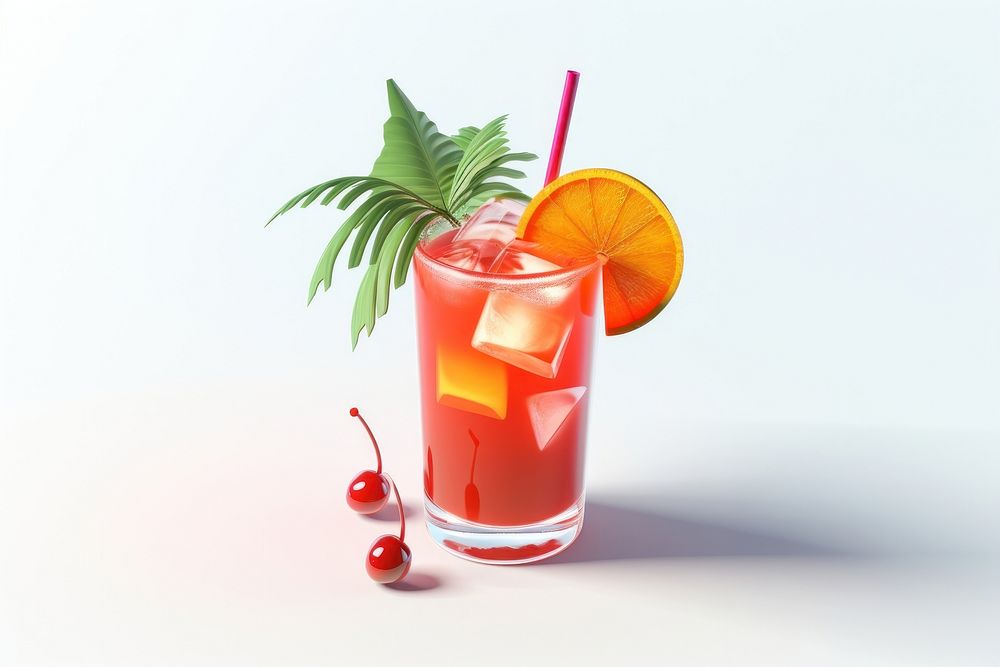 Cocktail fruit drink plant. AI generated Image by rawpixel.
