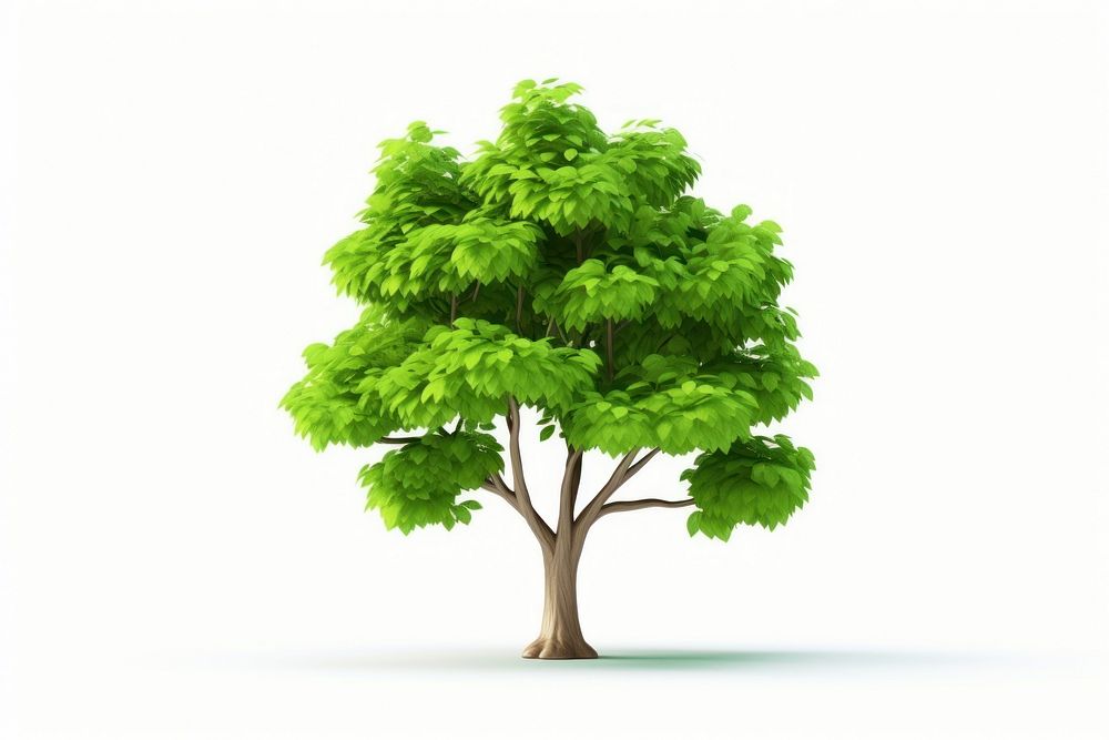 Tree plant white background outdoors. AI generated Image by rawpixel.
