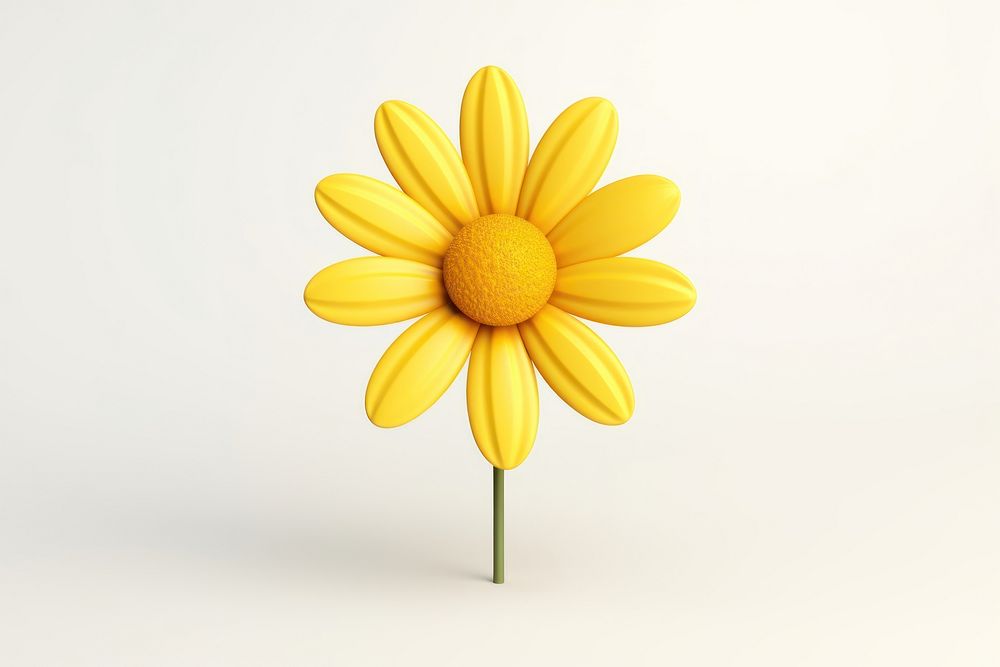 Daisy flower yellow petal. AI generated Image by rawpixel.