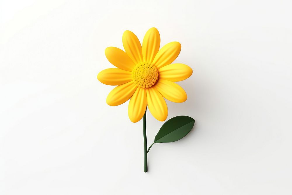 Daisy sunflower yellow petal. AI generated Image by rawpixel.