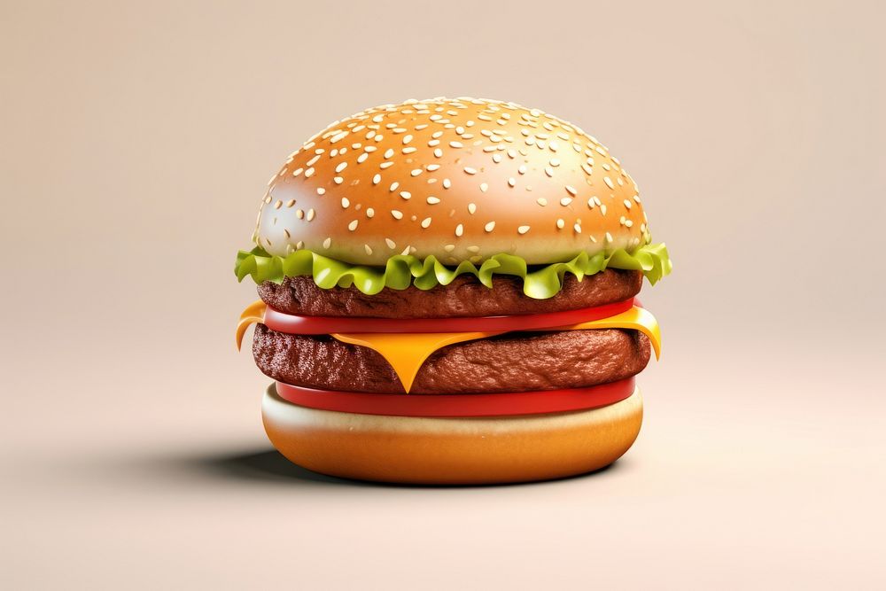 Hamburger food vegetable condiment. AI generated Image by rawpixel.