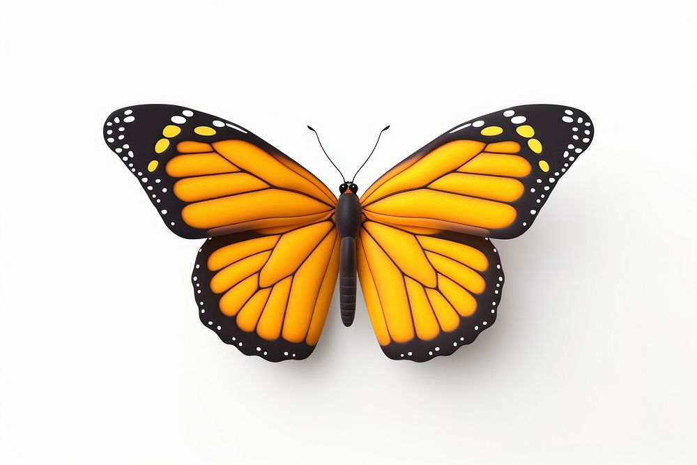Butterfly monarch animal insect. AI generated Image by rawpixel.