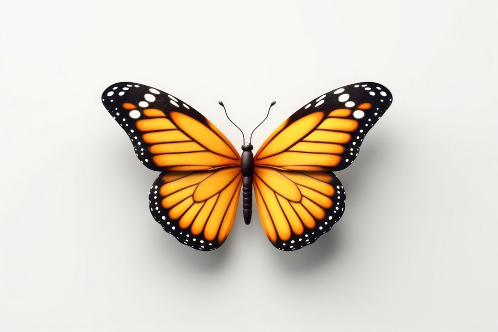 Butterfly monarch insect animal. AI generated Image by rawpixel.