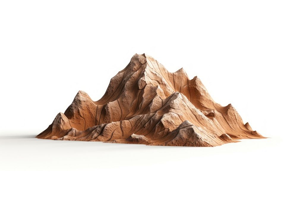 Mountain nature rock white background. AI generated Image by rawpixel.