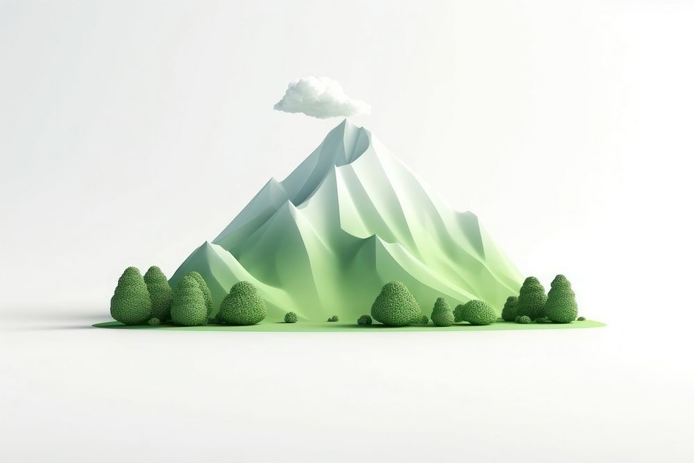 Mountain outdoors iceberg nature. AI generated Image by rawpixel.
