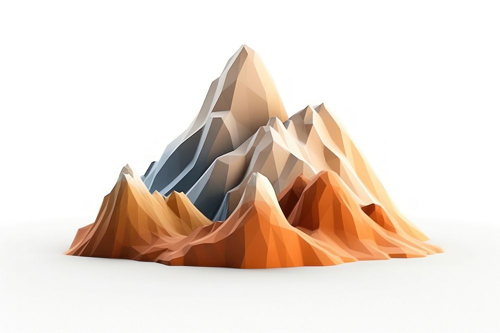 Mountain nature white background landscape. AI generated Image by rawpixel.