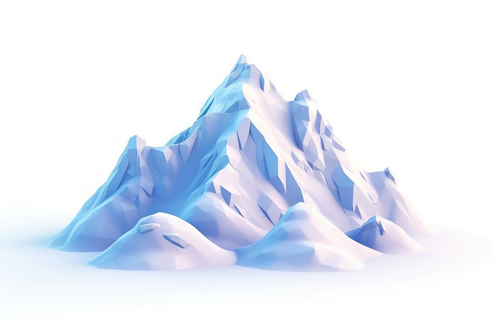 Mountain iceberg nature snow. AI generated Image by rawpixel.