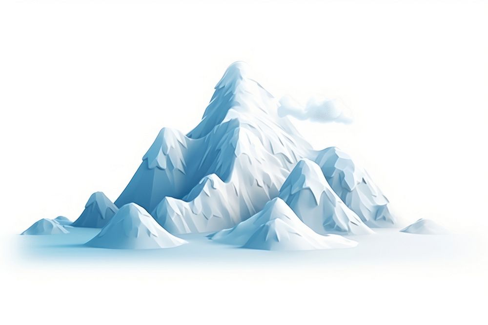 Mountain iceberg nature white. AI generated Image by rawpixel.