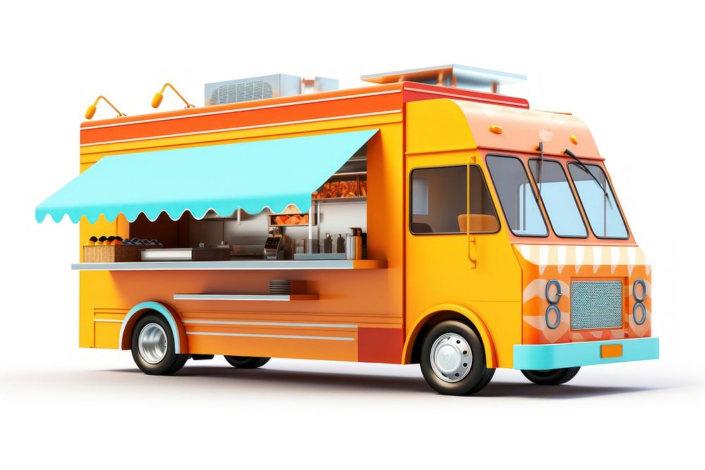Truck vehicle food bus. AI generated Image by rawpixel.