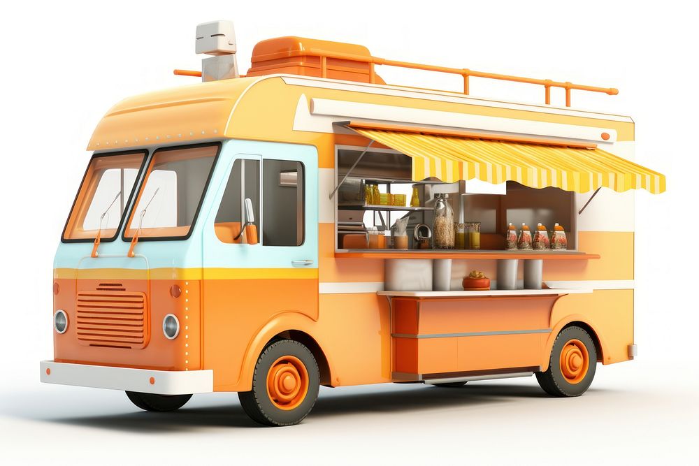 Truck vehicle food car. AI generated Image by rawpixel.