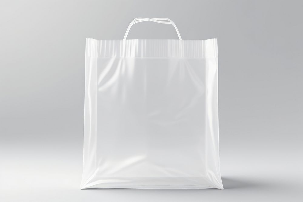 Plastic bag white white background. AI generated Image by rawpixel.