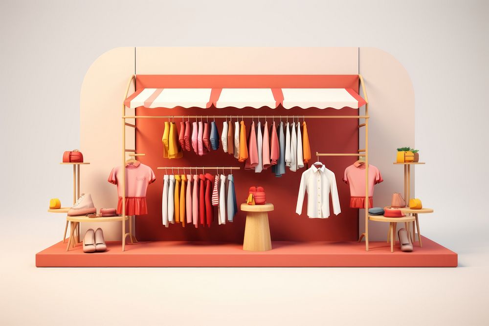 Boutique closet shop accessories. AI generated Image by rawpixel.