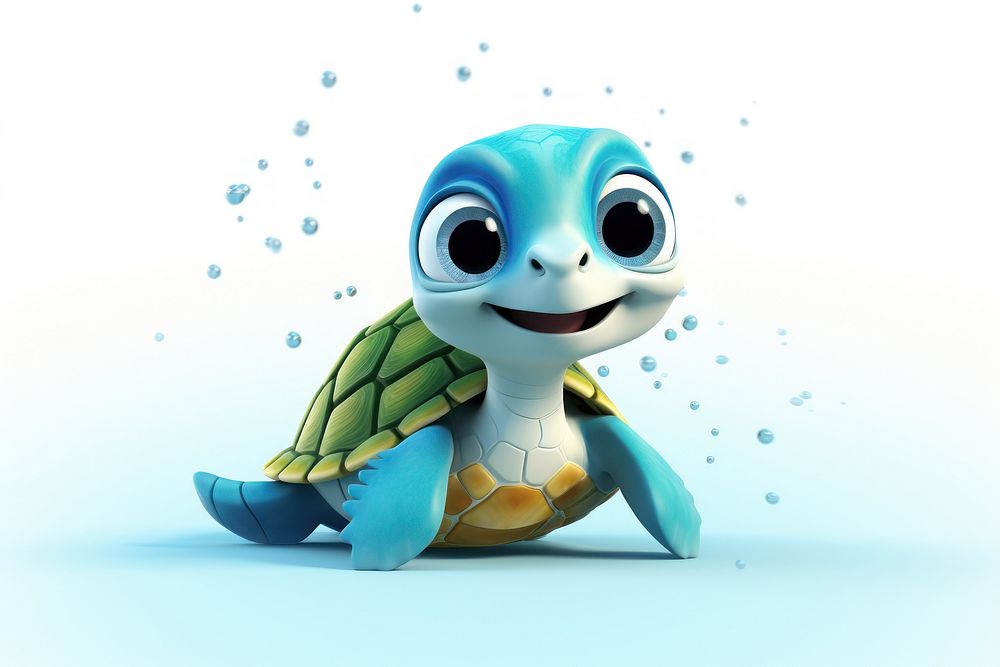 Cartoon reptile animal turtle. AI generated Image by rawpixel.