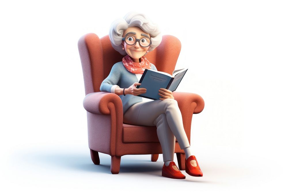 Armchair furniture reading sitting. AI generated Image by rawpixel.