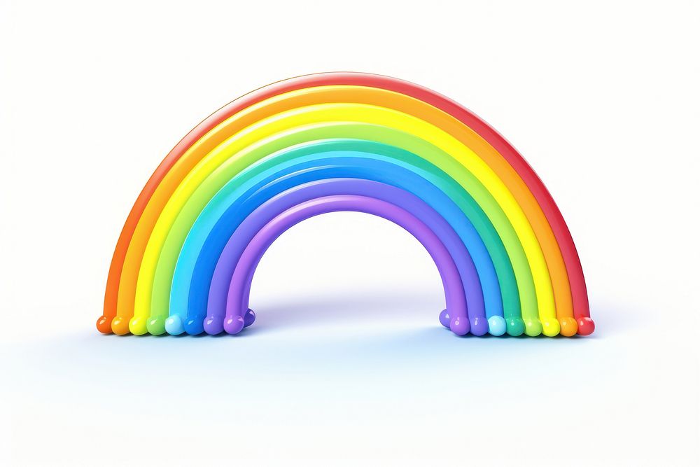 Rainbow could white background architecture spectrum. AI generated Image by rawpixel.