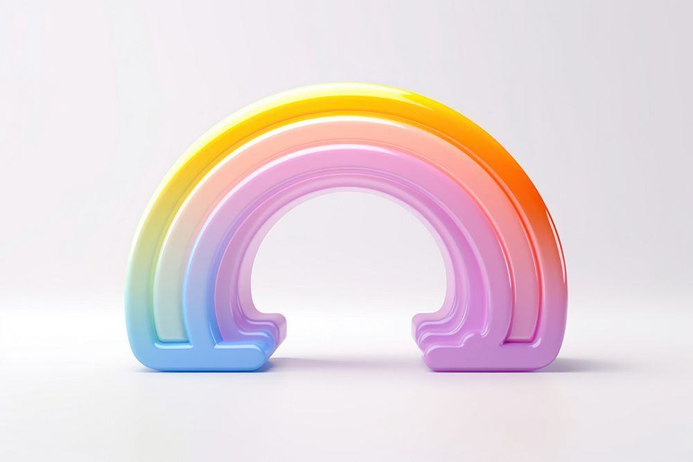 Rainbow neon font white background | Free Photo Illustration - rawpixel