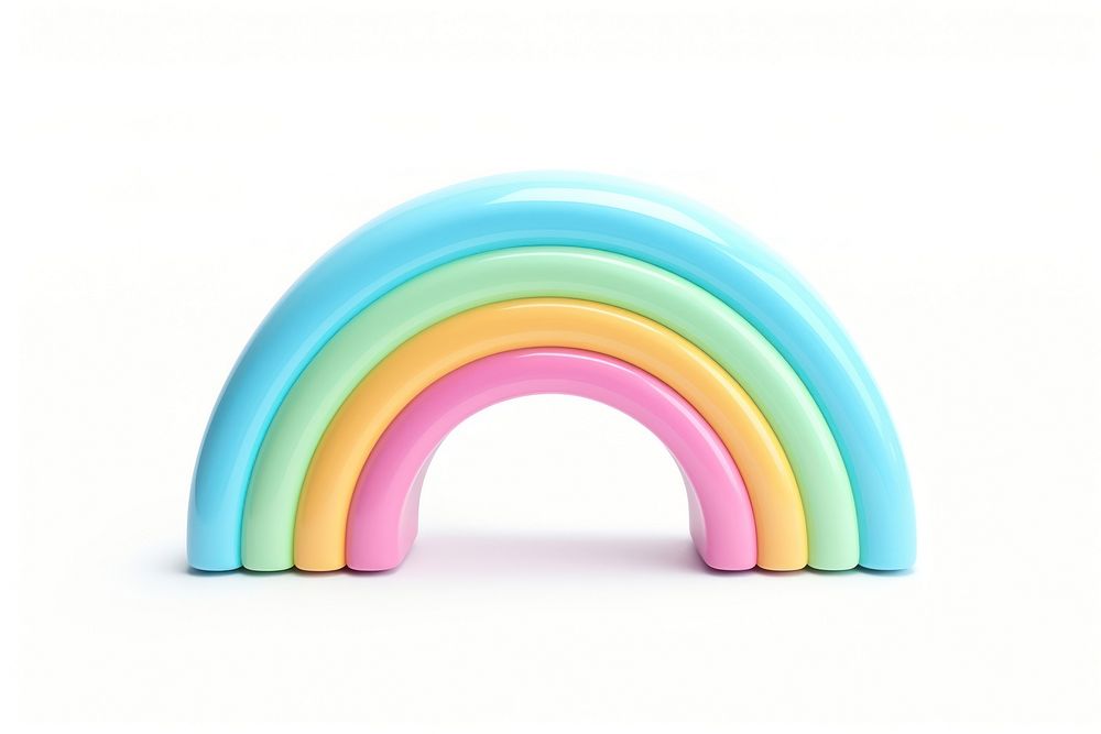 Rainbow pastel font white background architecture. AI generated Image by rawpixel.