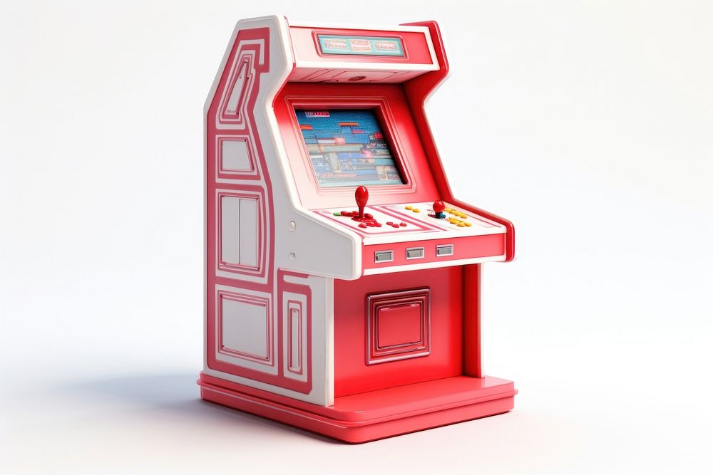 Arcade 1990s machine kiosk game. AI generated Image by rawpixel.