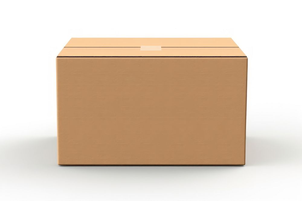 Cardboard box carton white background. AI generated Image by rawpixel.