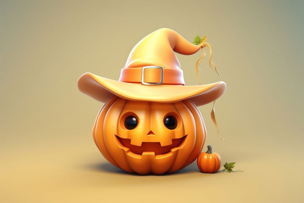 Pumpkin vegetable plant face. AI generated Image by rawpixel.