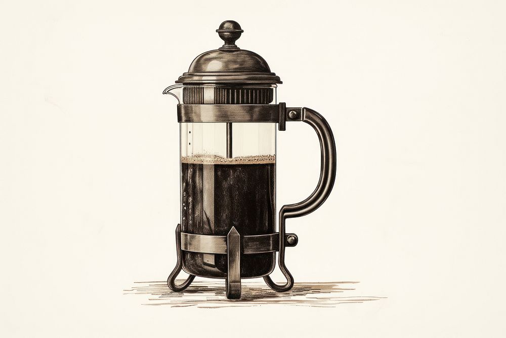 Drawing coffee cup mug. AI generated Image by rawpixel.