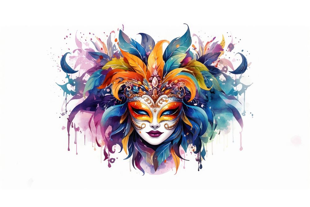 Carnival art representation individuality. AI generated Image by rawpixel.