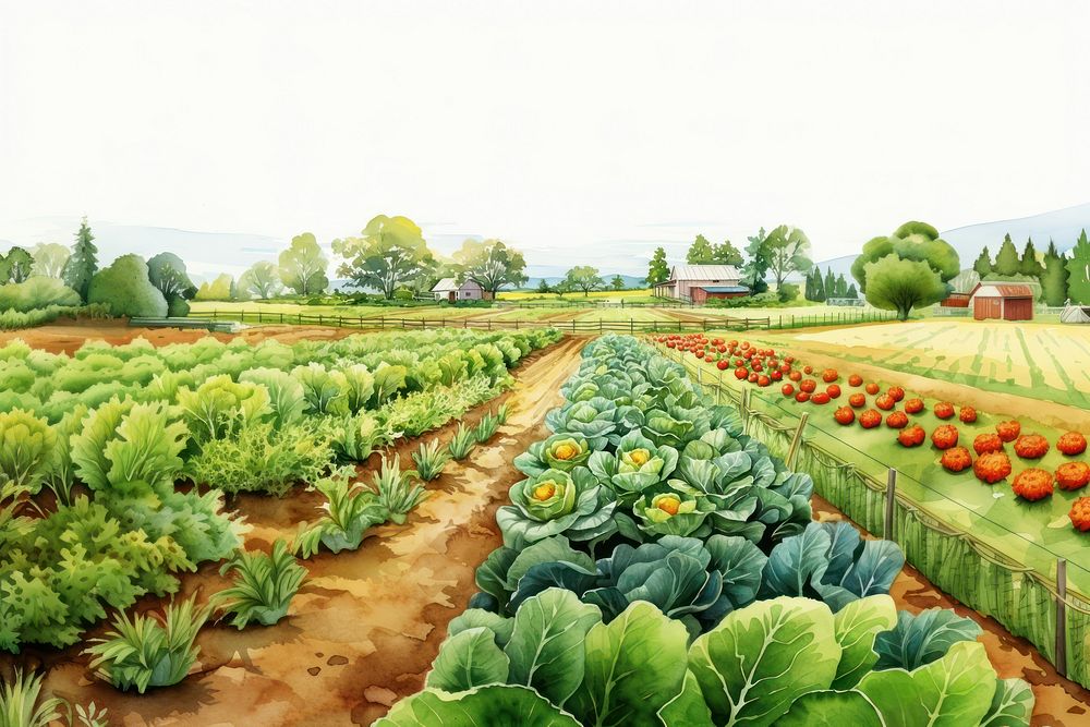 Garden agriculture vegetable outdoors. AI generated Image by rawpixel.