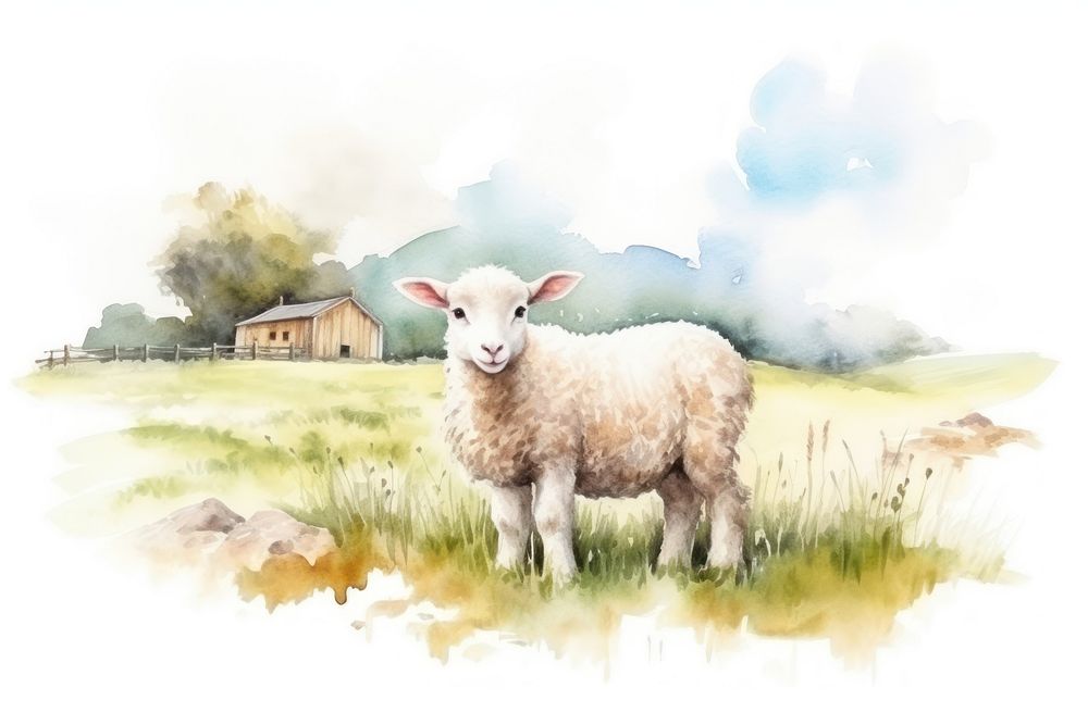 Sheep livestock outdoors nature. 