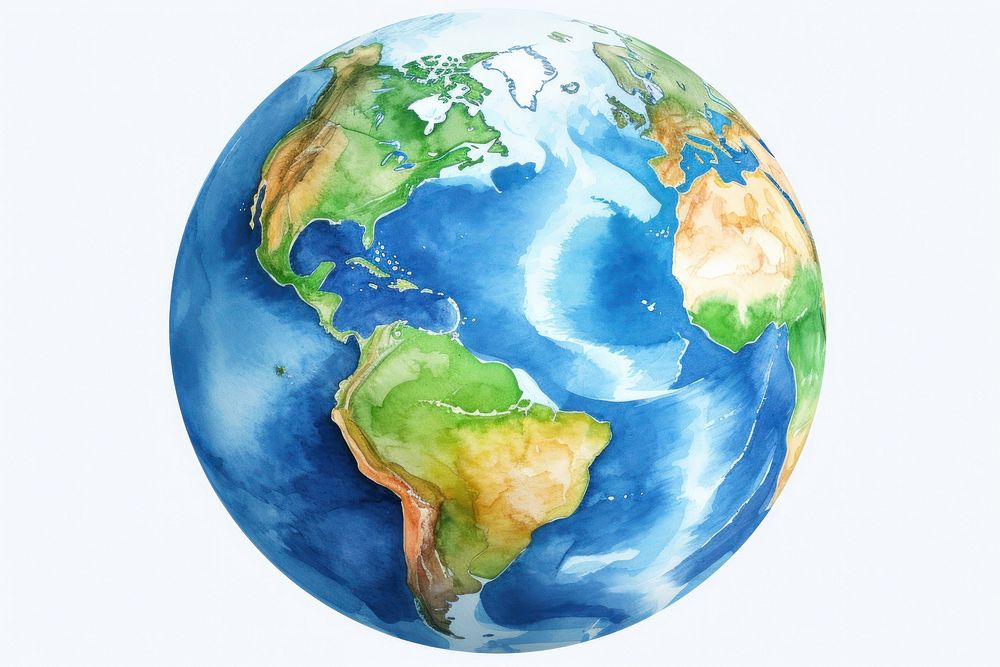 Globe sphere planet earth. AI generated Image by rawpixel.