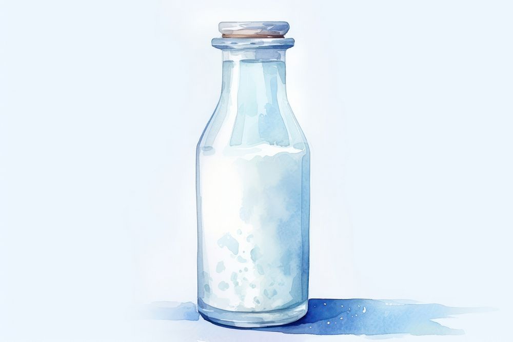 Bottle glass milk drink. AI generated Image by rawpixel.