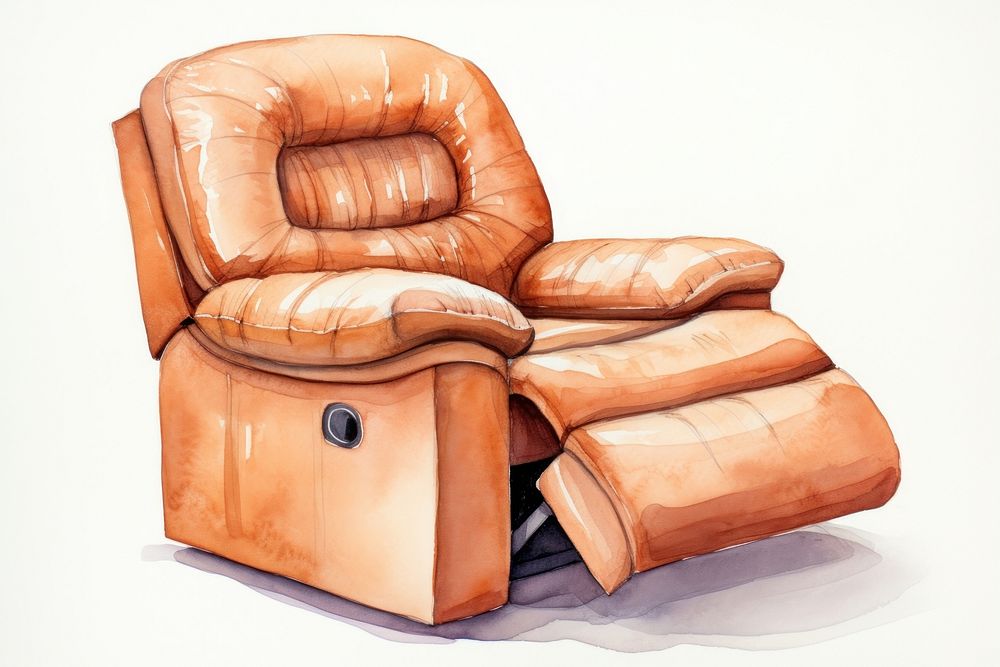 Recliner furniture armchair comfortable. AI generated Image by rawpixel.