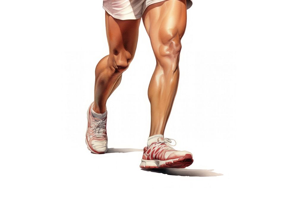 Footwear athlete shoe determination. AI generated Image by rawpixel.