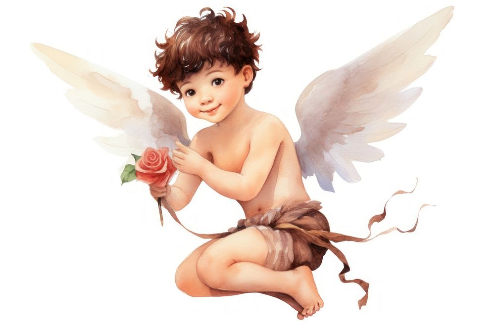 Angel cupid baby representation. AI generated Image by rawpixel.