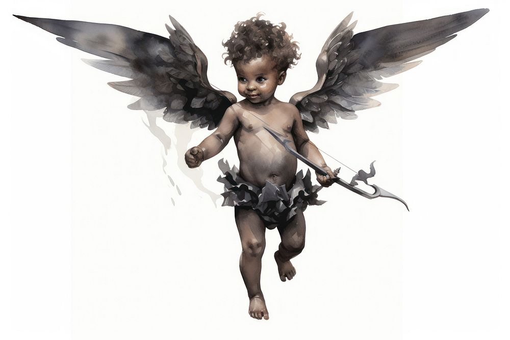 Angel cupid baby representation. AI generated Image by rawpixel.