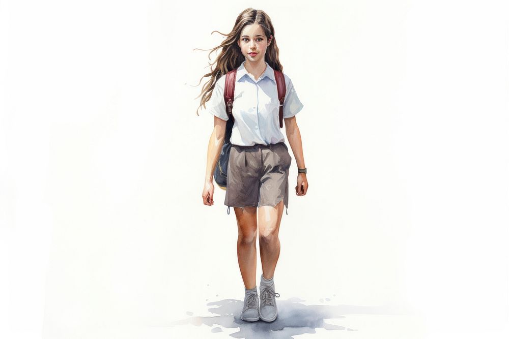 Footwear shorts shoe girl. AI generated Image by rawpixel.