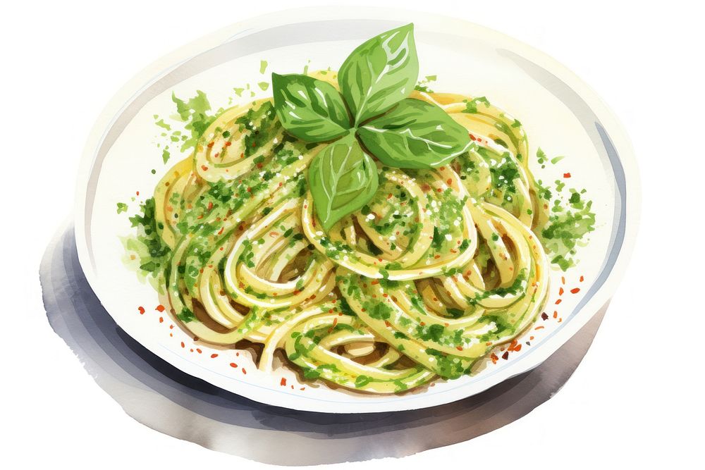 Spaghetti food pasta plate. AI generated Image by rawpixel.
