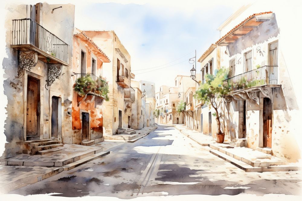 Street alley city town. AI generated Image by rawpixel.