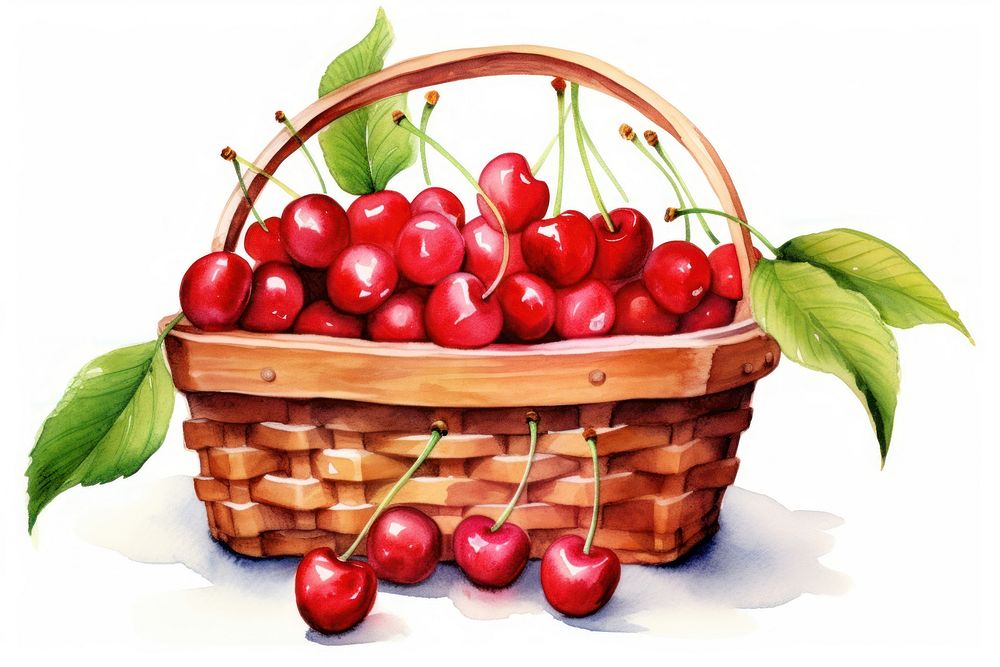 Basket cherry plant food. AI generated Image by rawpixel.